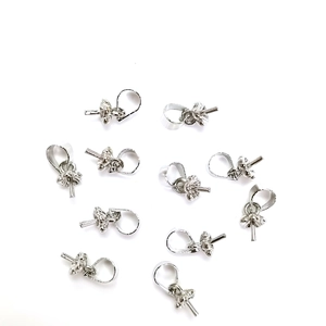 Tiges à œillet argentées dorées 14k pour perles et création de bijoux