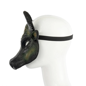 3D realistic buffalo head mask made of PU foam for Halloween and carnival parties