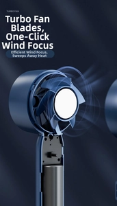 Detailed 3D render of the internal turbo blades and concentrated airflow system in blue