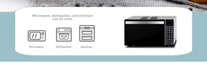 Japanese ceramic bowl suitable for microwave, dishwasher and sterilization cabinet use