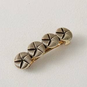 Vintage Metal Alloy Hair Clip Geometric Irregular Textured Retro Fashion Barrette For Women