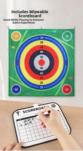Tapete de golf colgante con tablero de puntuación borrable para juegos de interior