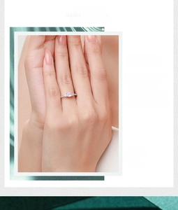 Detail view of S925 silver ring featuring pink oval stone and micro-pave zircon accents