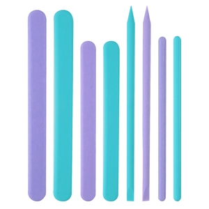 8-piece silicone stirring rod set for DIY resin molding and craft modeling tools