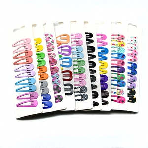 Barrettes À Cheveux Pour Enfants En Alliage Métallique Coloré Forme De Goutte Motifs Étoiles Cœur Épingles À Cheveux Pour Filles