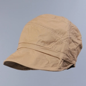 Béret pour Femme en Coton Lavé Style Mori Chapeau de Soleil Respirant Réglable pour Printemps Été Quotidien Extérieur