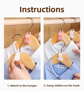 How to use plastic clothes hanger connector hooks for space-saving vertical stacking