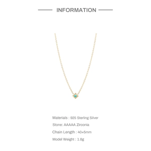 Macro detail of S925 sterling silver turquoise floral pendant necklace with dimensions