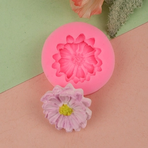 Molde de silicona de margarita para jabón artesanal y decoración de pasteles fondant