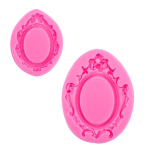 European relief lace frame silicone molds set for fondant chocolate and crafts