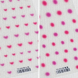 5D Nail Art Stickers Self Adhesive Ultra Thin Gradient Heart Round Dot DIY Manicure Decoration For Women Girls