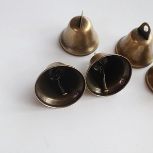 3.8cm antique bronze thickened open bells for DIY wind chime vintage craft accessories
