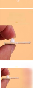 Macro detail of 4mm thick acrylic badge showing sandwich printing process and clear edges