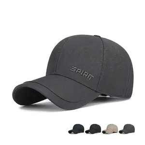 Casquette De Baseball En Sergé De Polyester Avec Broderie Spirit Boucle Métallique Réglable Chapeau De Sport Décontracté Extérieur