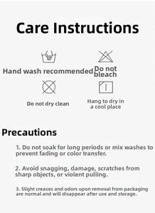 Étiquette d'entretien et instructions de lavage pour casquettes en filet respirant