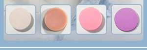 Silicone circle pads set in ivory, nude, pink and purple for DIY craft projects