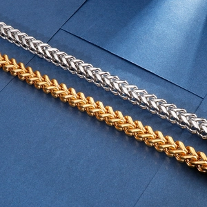 Collier Et Bracelet À Chaîne Franco En Acier Inoxydable Bijoux Minimalistes À Maillons De Quille Pour Hommes Femmes Style Hip Hop Or Argent