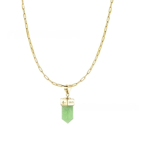 Detail showing S925 hallmark and star engraving on gold plated silver necklace