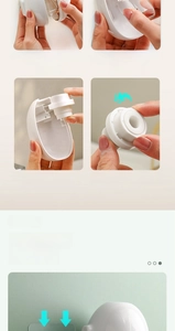 Detail guide showing easy assembly and wall-mount steps for automatic toothpaste dispenser