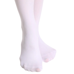 Eleganti calze autoreggenti in velluto bianco 80D con pizzo antiscivolo da donna