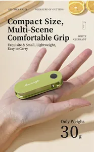 Foldable multipurpose fruit peeler in vibrant green weighing only 30g for kitchen use