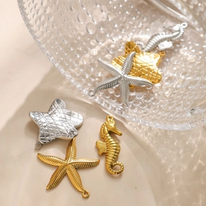Ocean Starfish Seahorse Charms 304 Stainless Steel DIY Jewelry Making Pendants For Necklace Bracelet Beach Style Accessory