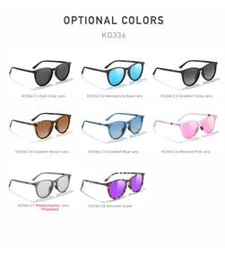Multiple color options for KD336 polarized sport sunglasses with photochromic lenses