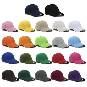 Grid display of baseball caps in 22 vibrant solid colors with breathable eyelets