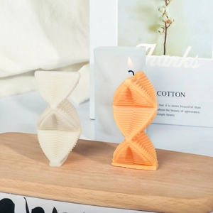 Molde De Silicona Para Velas Hélice Espiral Forma De ADN Geométrico Texturizado Para DIY Velas Aromaterapia Yeso Jabón Estético