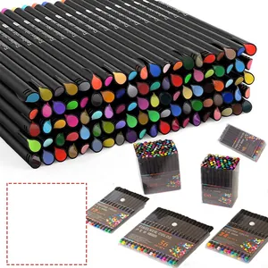 Set of 0.4mm watercolor fineliner pens in various color counts with a white background