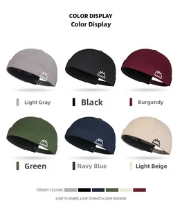 Color options of Miki hats with mountain embroidery and adjustable back straps