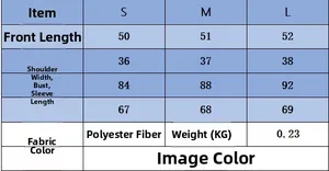 Detailed size guide table for women knitwear showing measurements in centimeters
