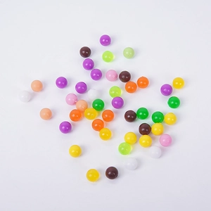Colorful resin taro balls and jelly bean beads for DIY dessert crafts and play food toys