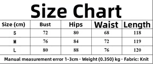 Detailed size guide for the French retro midi dress with measurements in centimeters
