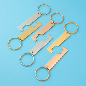 Set of 6 metal keychains with phone stand in silver, gold, and rose gold finish