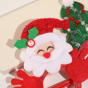 Christmas party glasses frame with Santa and Xmas tree design for festive decoration