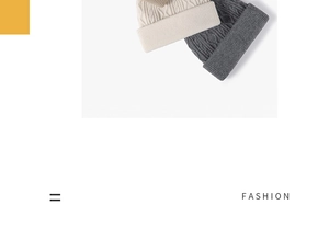Close-up of cable knit texture on cream and dark grey winter beanie hats for men