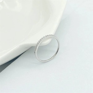 Elegant S925 sterling silver open toe ring with sparkling pavé cubic zirconia diamonds