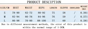 Size chart for cutout halter long sleeve mini dress including bust and waist measurements
