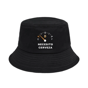 Chapeau Bob Rigolo Coton Pliable Protection Solaire Extérieur Chapeau De Pêcheur Avec Imprimé Bière Necesito Cerveza