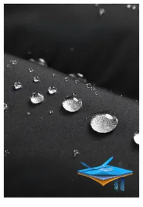 Macro view of water-repellent fabric with lotus leaf effect on thermal vest