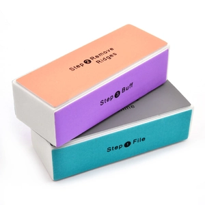 Set di due mattoncini lucidanti multifunzione a 7 lati per manicure professionale