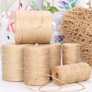 Natural jute twine rolls for DIY crafts and rustic gift wrapping decoration