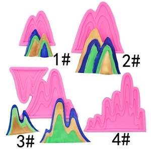 Mountain Peak Silicone Mold Landscape Rock Shape 3D Cake Fondant Baking Chocolate DIY Resin Art Craft Decoration