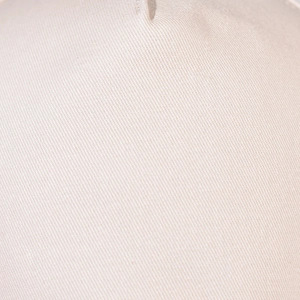 Macro detail of the premium cotton leopard print baseball cap with twill fabric texture