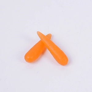 Miniature resin carrots with realistic texture for dollhouse DIY craft projects