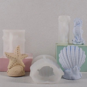 Kit stampi in silicone vita marina con stella marina e cavalluccio per fai-da-te