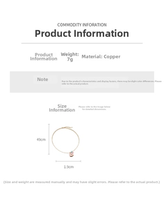 Detailed size specifications for the carousel pendant necklace with measurements in cm
