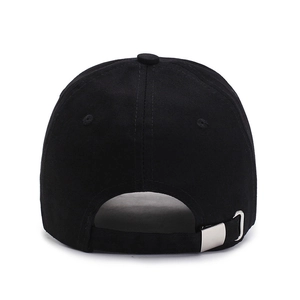 Baseball Cap Adjustable Polyester Solid Color Casual Sports Hat With Metal Buckle Embroidery Detail For Men Women