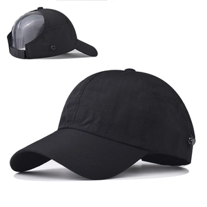 Casquette De Baseball À Queue De Cheval Pour Femmes En Polyester Respirant Protection Solaire Sport De Plein Air Chapeau Réglable Avec Boutons De Masque